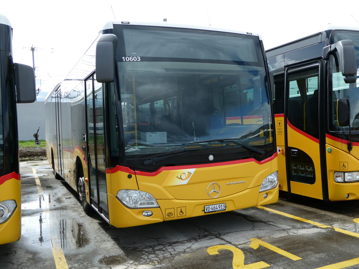 (247'652) - CarPostal Ouest - VD 464'913/PID 10'603 - Mercedes am 25. Mrz 2023 in Yverdon, Garage