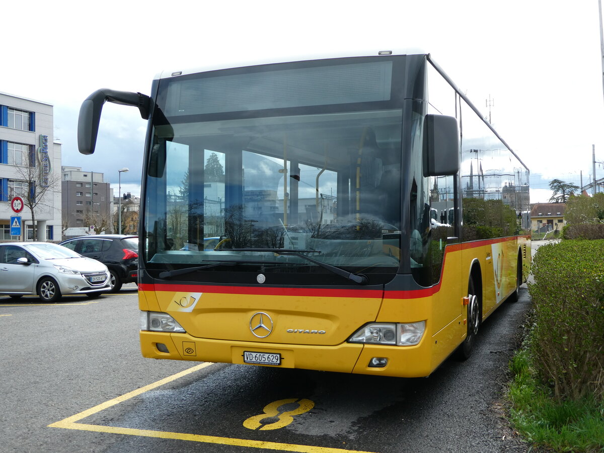 (247'677) - CarPostal Ouest - VD 605'629/PID 5508 - Mercedes (ex JU 61'876; ex Nr. 16) am 25. Mruz 2'23 in Yverdon, Garage