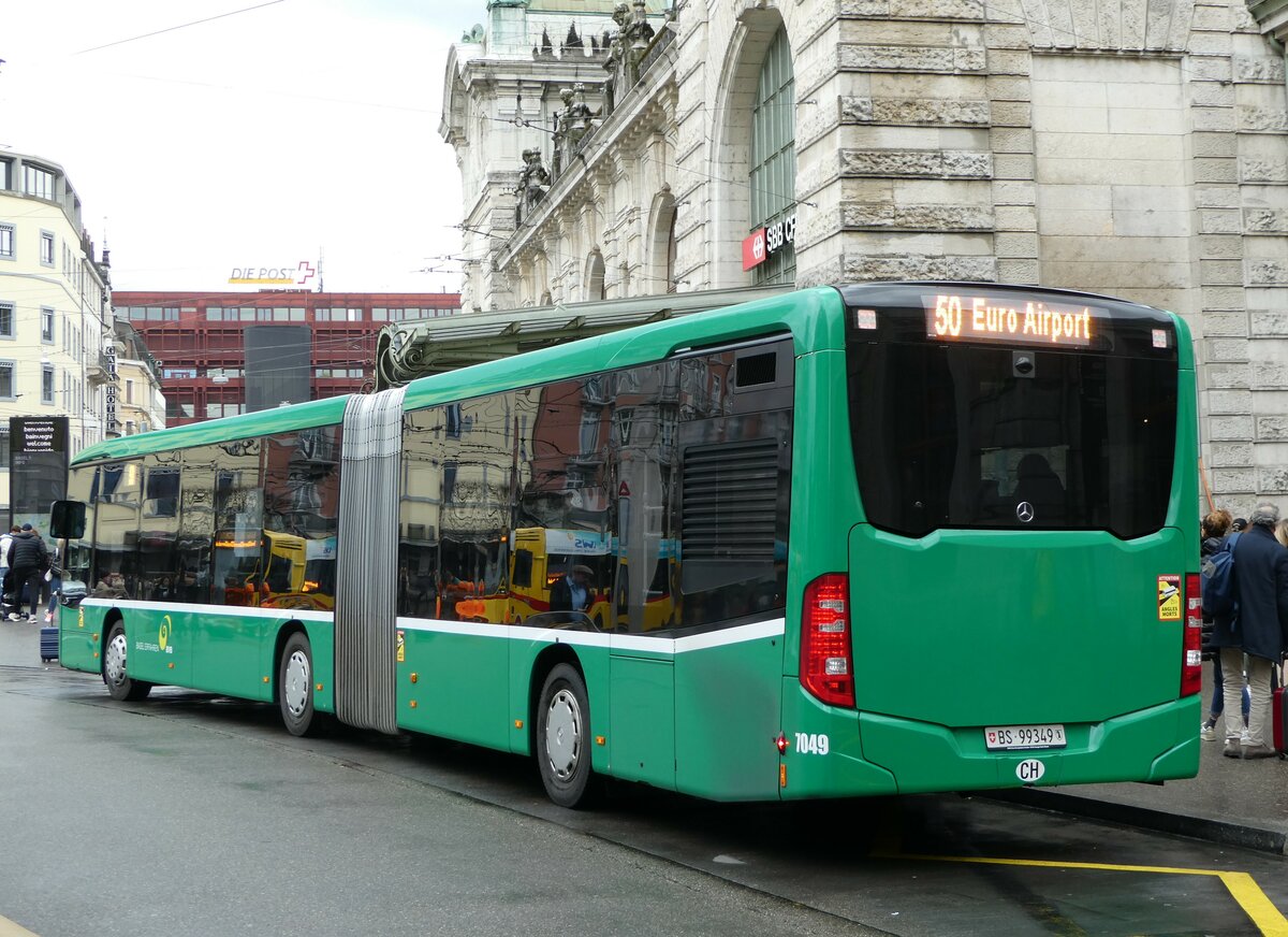 (247'868) - BVB Basel - Nr. 7049/BS 99'349 - Mercedes am 30. Mrz 2023 beim Bahnhof Basel