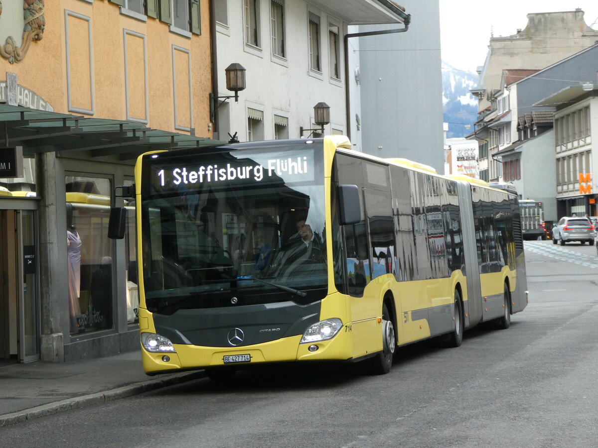 (247'932) - STI Thun - Nr. 714/BE 427'714 - Mercedes am 1. April 2023 in Thun, Marktgasse