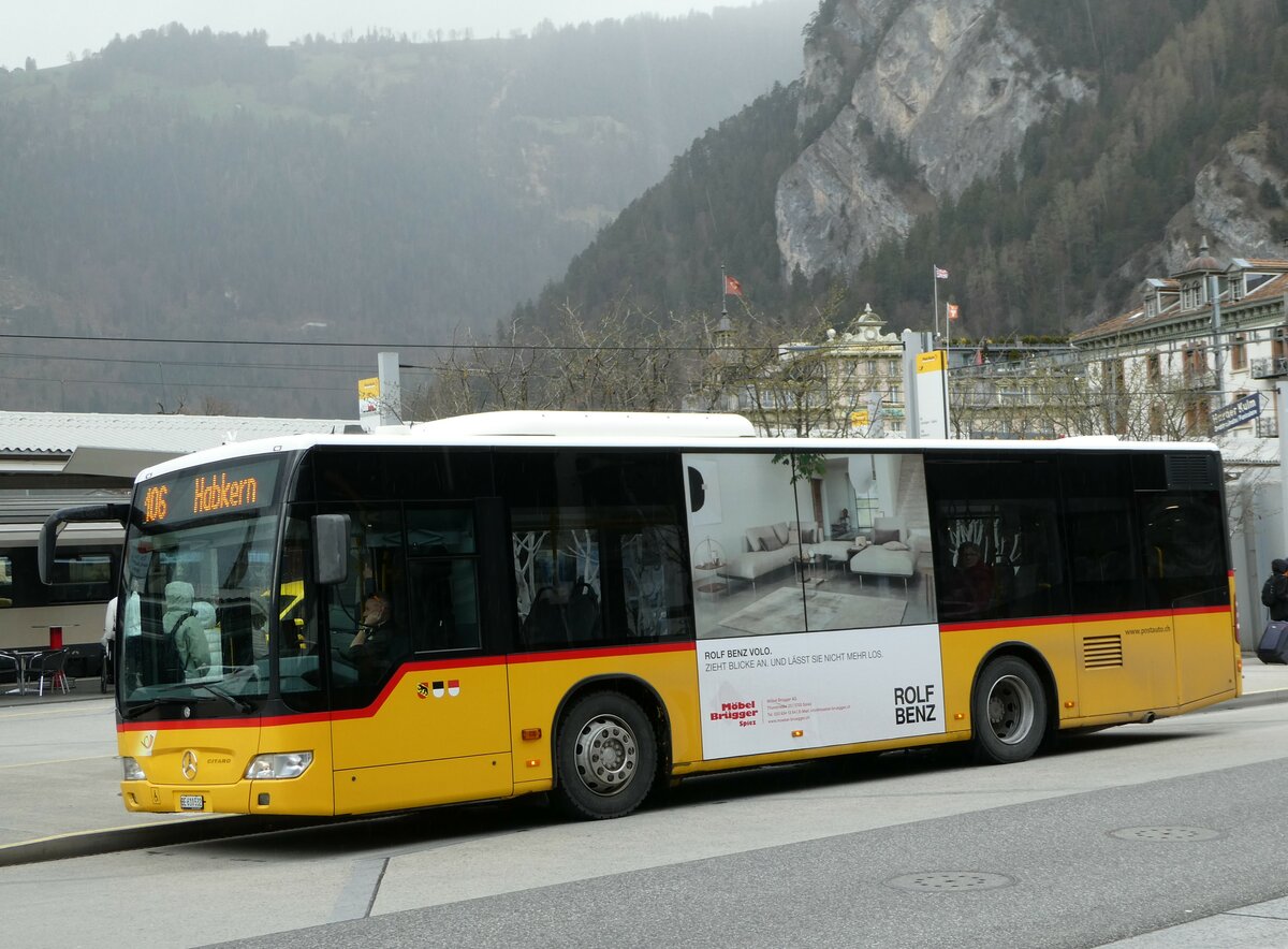 (247'969) - PostAuto Bern - BE 610'532/PID 5151 - Mercedes am 2. April 2023 beim Bahnhof Interlaken West