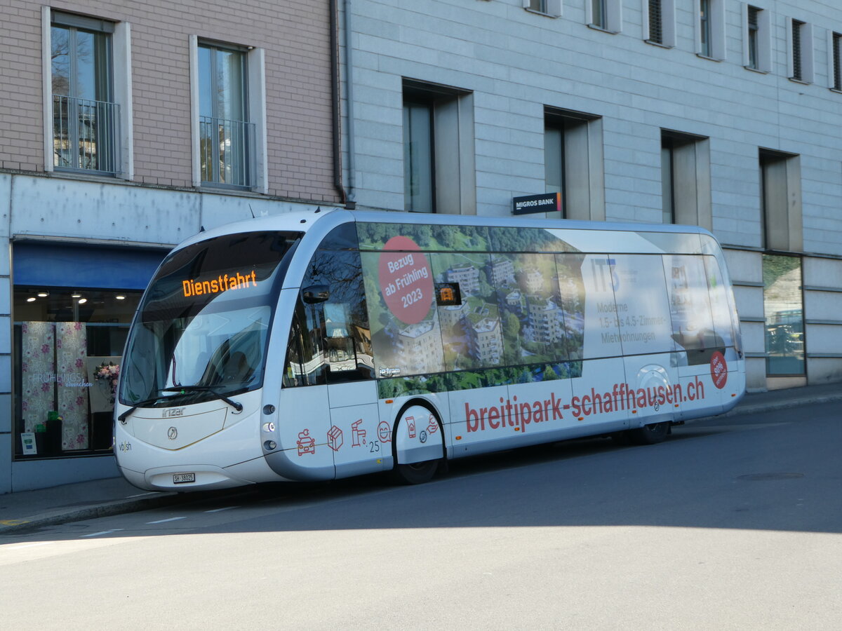 (248'081) - VBSH Schaffhausen - Nr. 25/SH 38'025 - Irizar am 6. April 2023 beim Bahnhof Schaffhausen