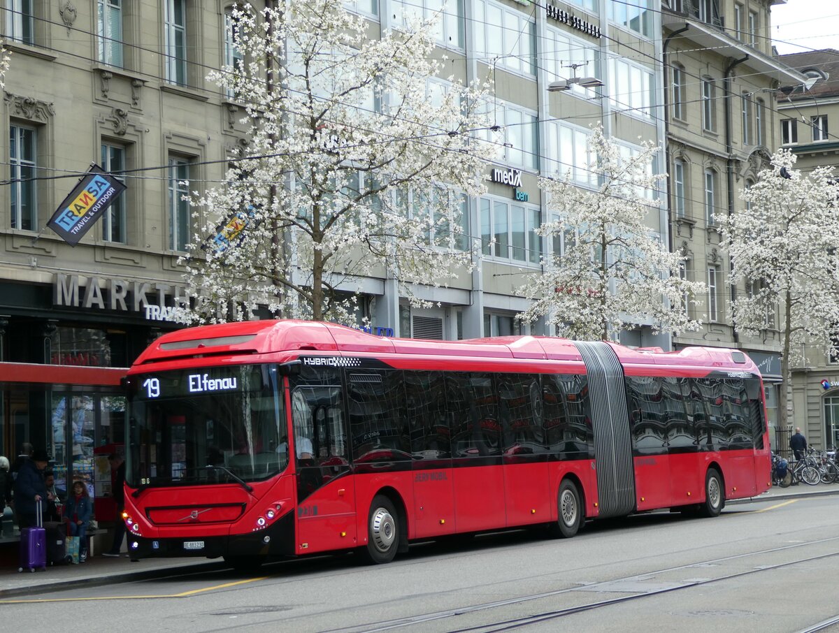 (248'244) - Bernmobil, Bern - Nr. 230/BE 883'230 - Volvo am 8. April 2023 beim Bahnhof Bern