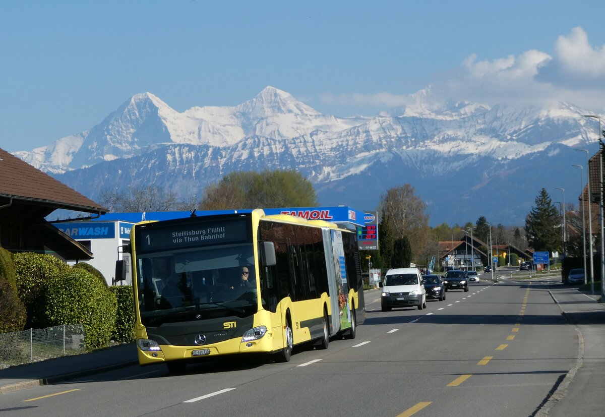 (248'333) - STI Thun - Nr. 715/BE 810'715 - Mercedes am 9. April 2023 in Gwatt, Spiezstrasse