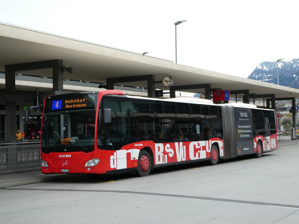 (248'579) - Chur Bus, Chur - Nr. 59/GR 155'859 - Mercedes am 15. April 2023 beim Bahnhof Chur