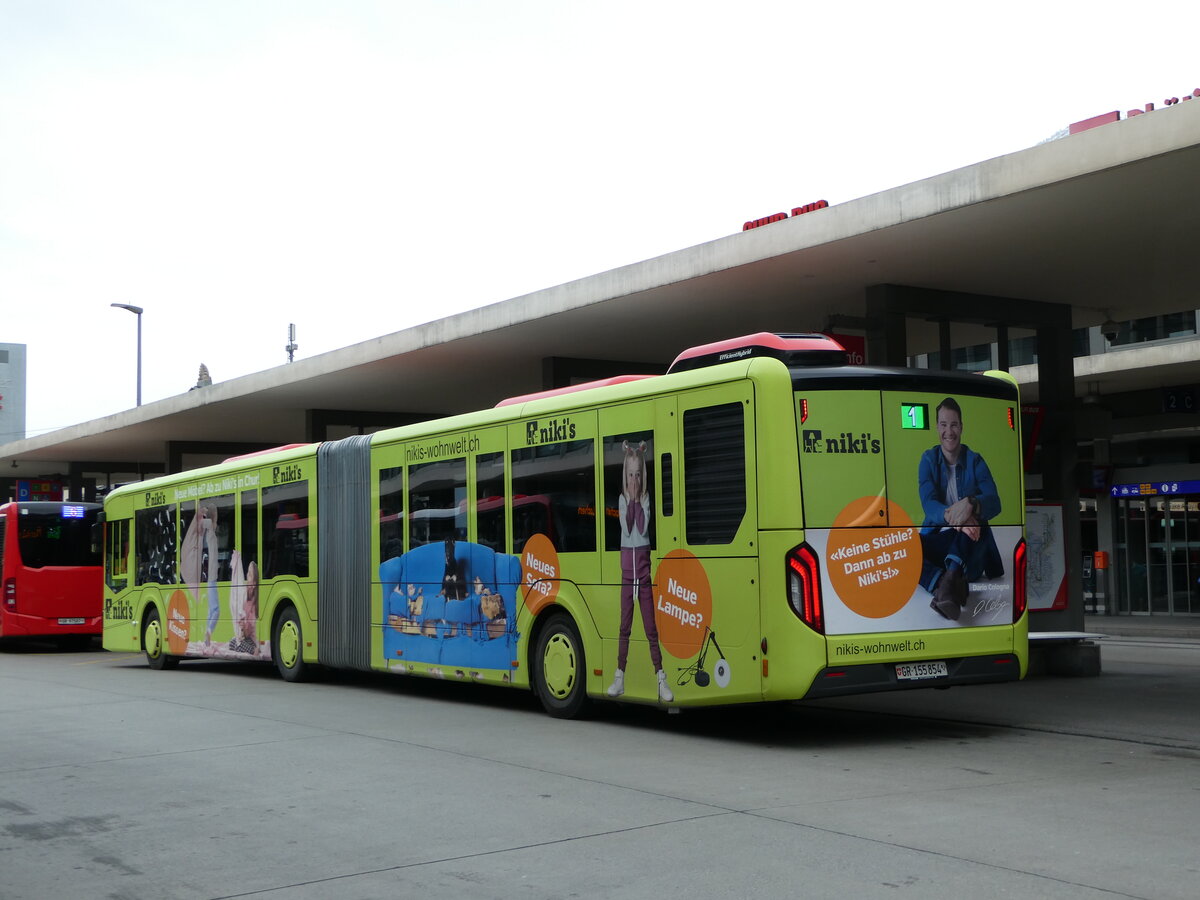 (248'583) - Chur Bus, Chur - Nr. 54/GR 155'854 - MAN am 15. April 2023 beim Bahnhof Chur