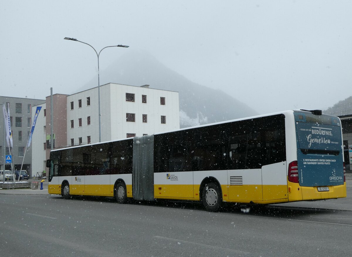 (248'634) - VBD Davos - Nr. 13/GR 62'505 - Mercedes am 15. April 2023 beim Bahnhof Davos Dorf