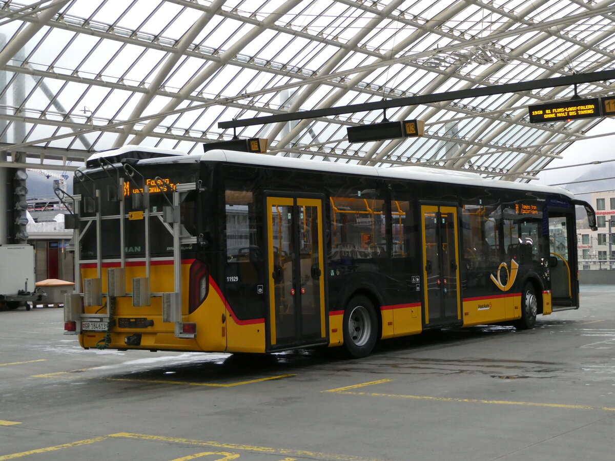 (248'737) - PostAuto Graubnden - GR 184'613/PID 11'929 - MAN am 16. April 2023 in Chur, Postautostation