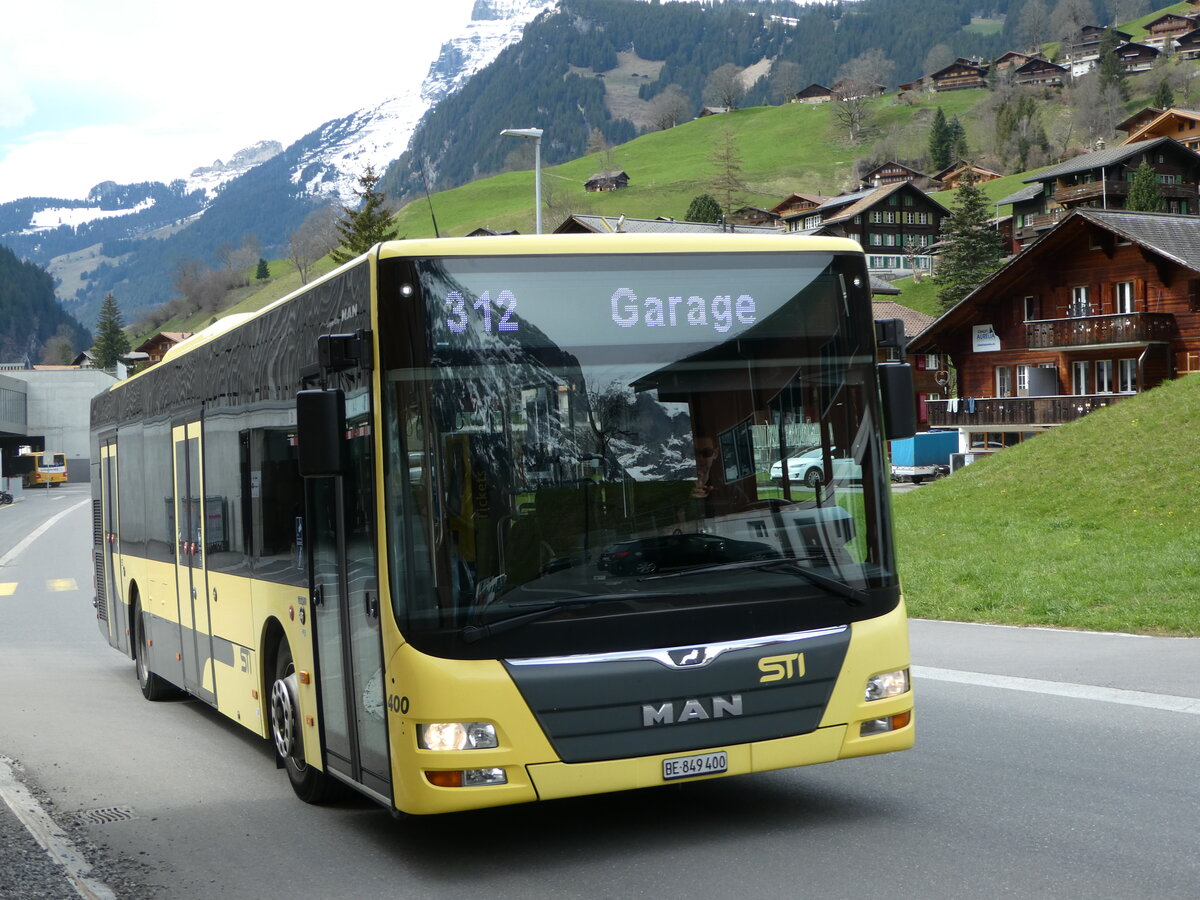 (248'811) - STI Thun - Nr. 400/BE 849'400 - MAN am 18. April 2023 in Grindelwald, Terminal