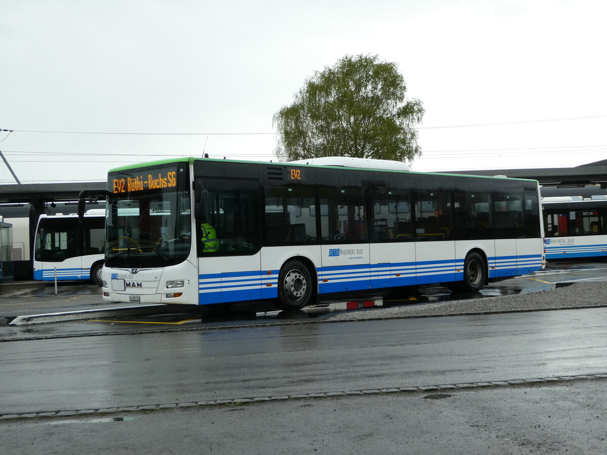 (249'087) - RTB Altsttten - Nr. 917/SG 482'213 - MAN (ex PostBus/A BD 15'355) am 25. April 2023 beim Bahnhof Altsttten