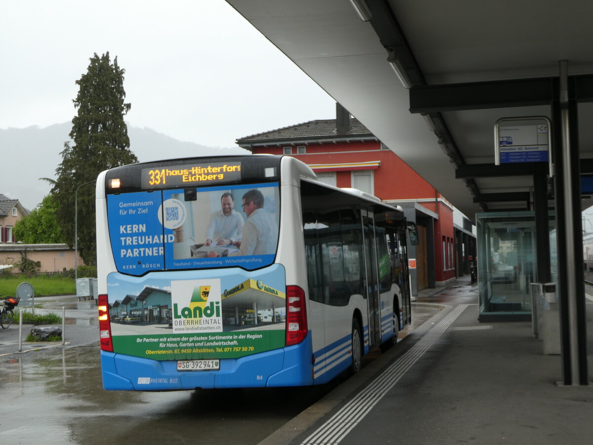 (249'091) - RTB Altsttten - Nr. 84/SG 392'941 - Mercedes am 25. April 2023 beim Bahnhof Altsttten