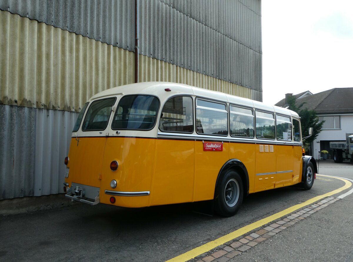 (249'711) - Blchlinger, Endingen - AG 69'937 - Saurer/Tscher (ex Dubach, Walde; ex Spescha, Aniast) am 6. Mai 2023 in Attikon, Wegmller