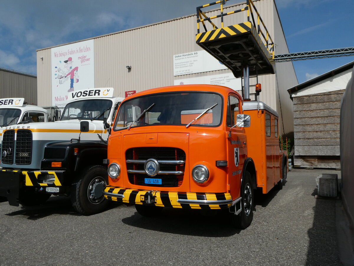 (249'725) - VBSG St. Gallen - SG 418 - Saurer am 6. Mai 2023 in Attikon, Wegmller