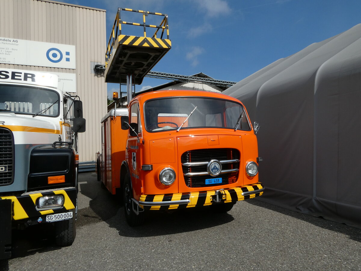 (249'726) - VBSG St. Gallen - SG 418 - Saurer am 6. Mai 2023 in Attikon, Wegmller