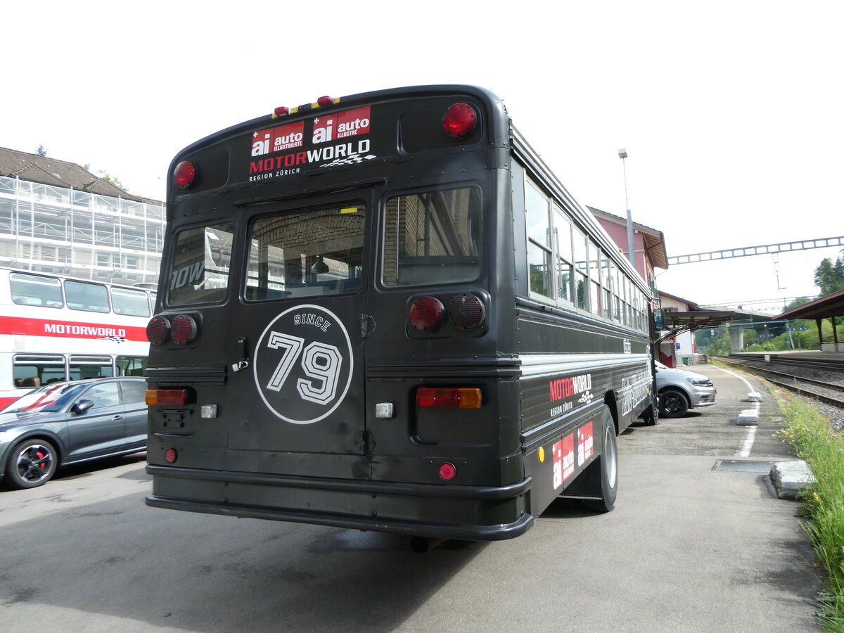 (249'853) - Motorworld, Kemptthal - International (ex US-Schulbus) am 12. Mai 2023 in Kemptthal, Motorworld