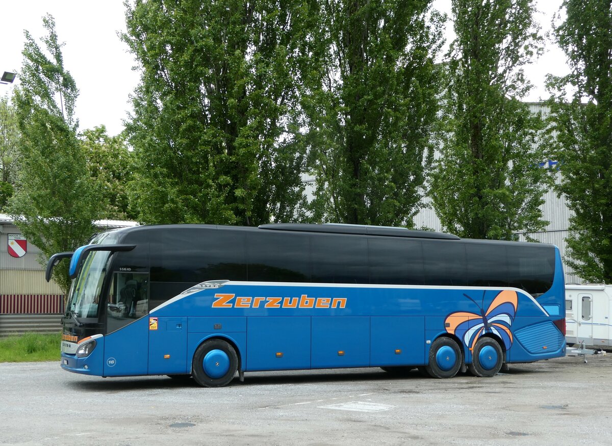 (250'126) - Zerzuben, Visp-Eyholz - Nr. 16/VS 78'070 - Setra am 17. Mai 2023 in Thun, Lachenwiese