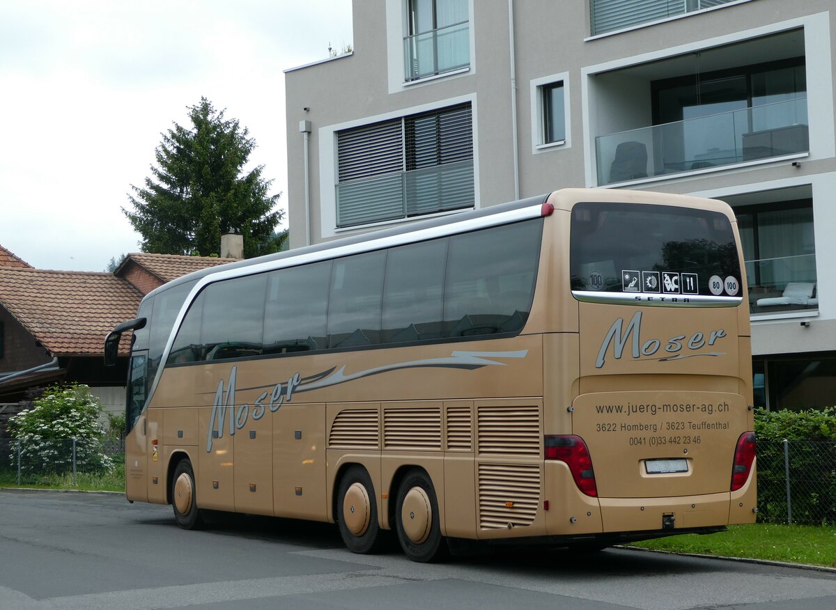 (250'425) - Moser, Teuffenthal - BE 5334) - Setra am 25. Mai 2023 in Thun, Garage STI