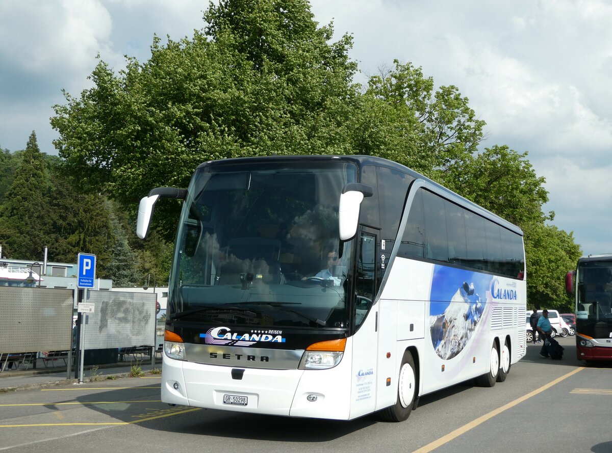 (250'468) - Calanda, Chur - GR 50'298 - Setra am 26. Mai 2023 in Thun, CarTerminal