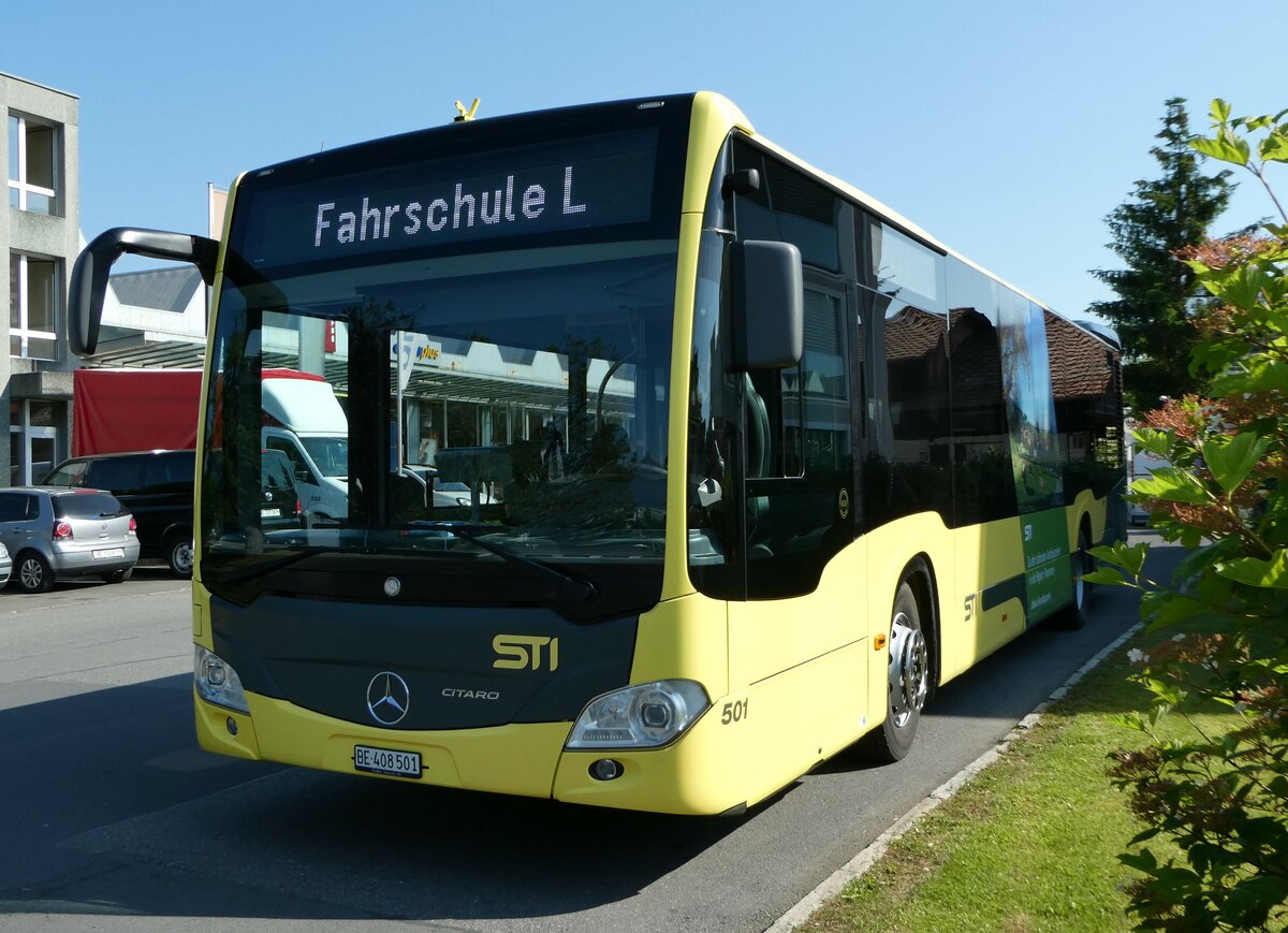 (250'891) - STI Thun - Nr. 501/BE 408'501 - Mercedes am 2. Juni 2023 in Thun, Garage