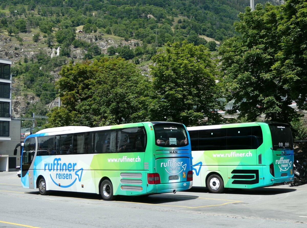 (251'226) - Ruffiner, Turtmann - VS 464'913 - MAN am 9. Juni 2023 beim Bahnhof Brig