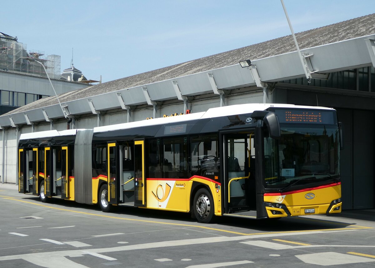 (251'655) - PostAuto Bern - Nr. 11'246/BE 560'246/PID 11'246 - Solaris am 17. Juni 2023 in Bern, Postautostation