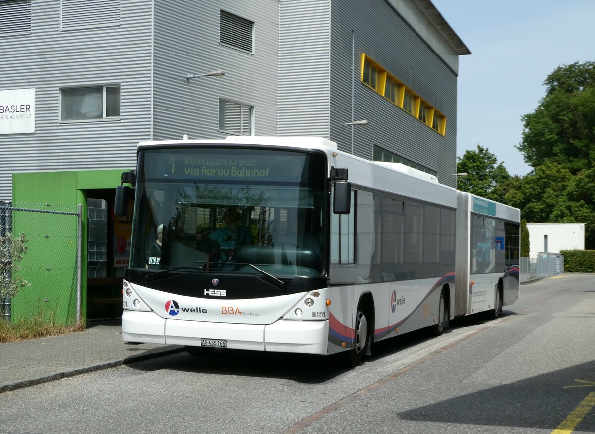 (251'827) - BBA Aarau - Nr. 166/AG 435'166 - Scania/Hess am 20. Juni 2023 in Buchs, Wynenfeld