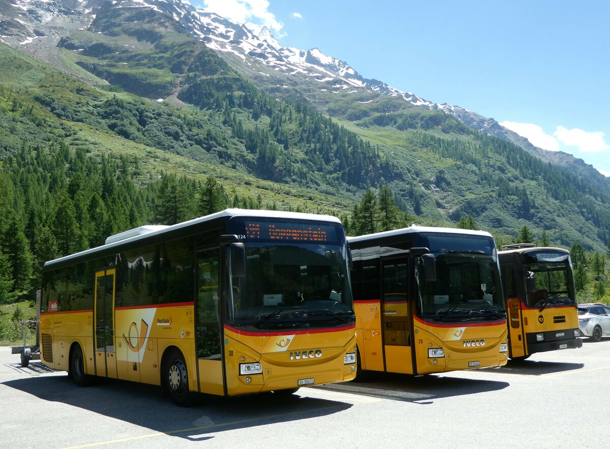 (252'076) - Jaggi, Kippel - Nr. 30/VS 55'471/PID 11'124 - Iveco am 25. Juni 2023 auf der Fafleralp