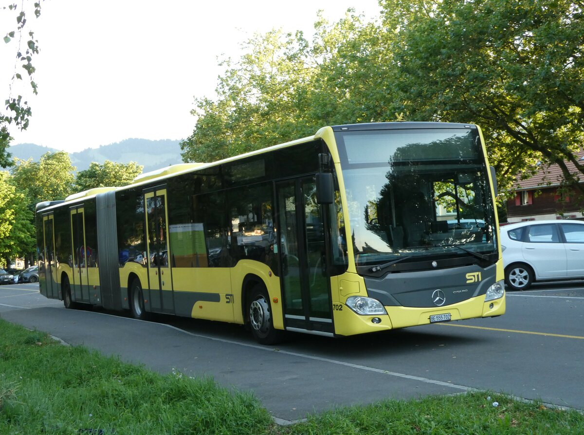 (252'798) - STI Thun - Nr. 702/BE 555'702 - Mercedes am 19. Juli 2023 in Thun, Lachen