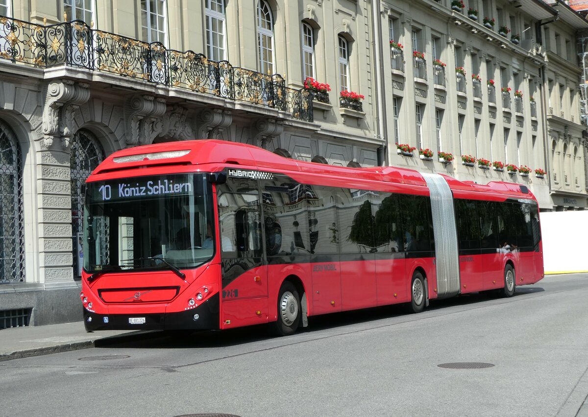 (252'962) - Bernmobil, Bern - Nr. 226/BE 881'226 - Volvo am 24. Juli 2023 in Bern, Bundesplatz