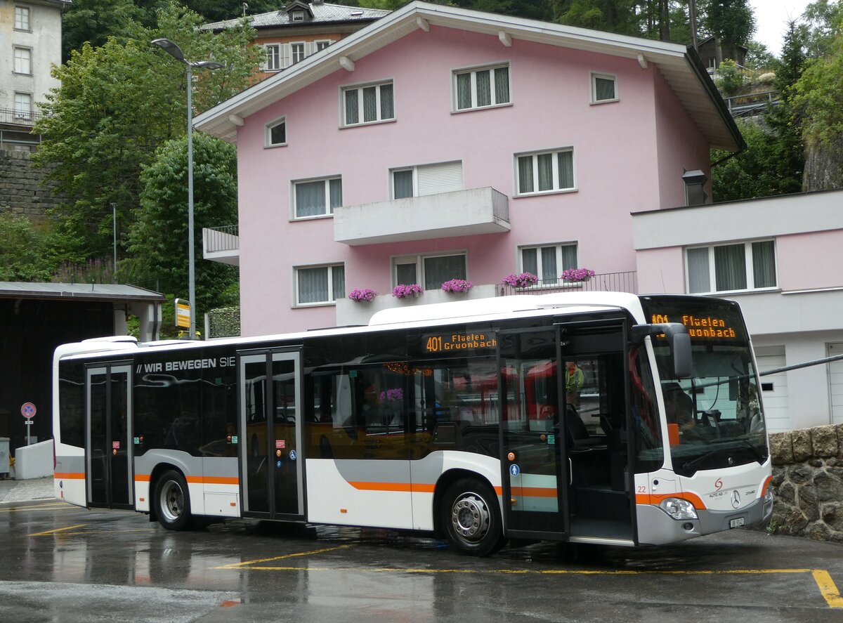 (253'040) - AAGU Altdorf - Nr. 22/UR 9142 - Mercedes am 25. Juli 2023 beim Bahnhof Gschenen