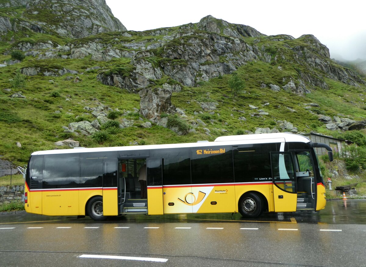 (253'046) - PostAuto Bern - Nr. 71/BE 412'071/PID 11'071 - MAN (ex PostAuto Zentralschweiz Nr. 20; ex Dillier, Sarnen Nr. 20) am 25. Juli 2023 in Susten, Steingletscher