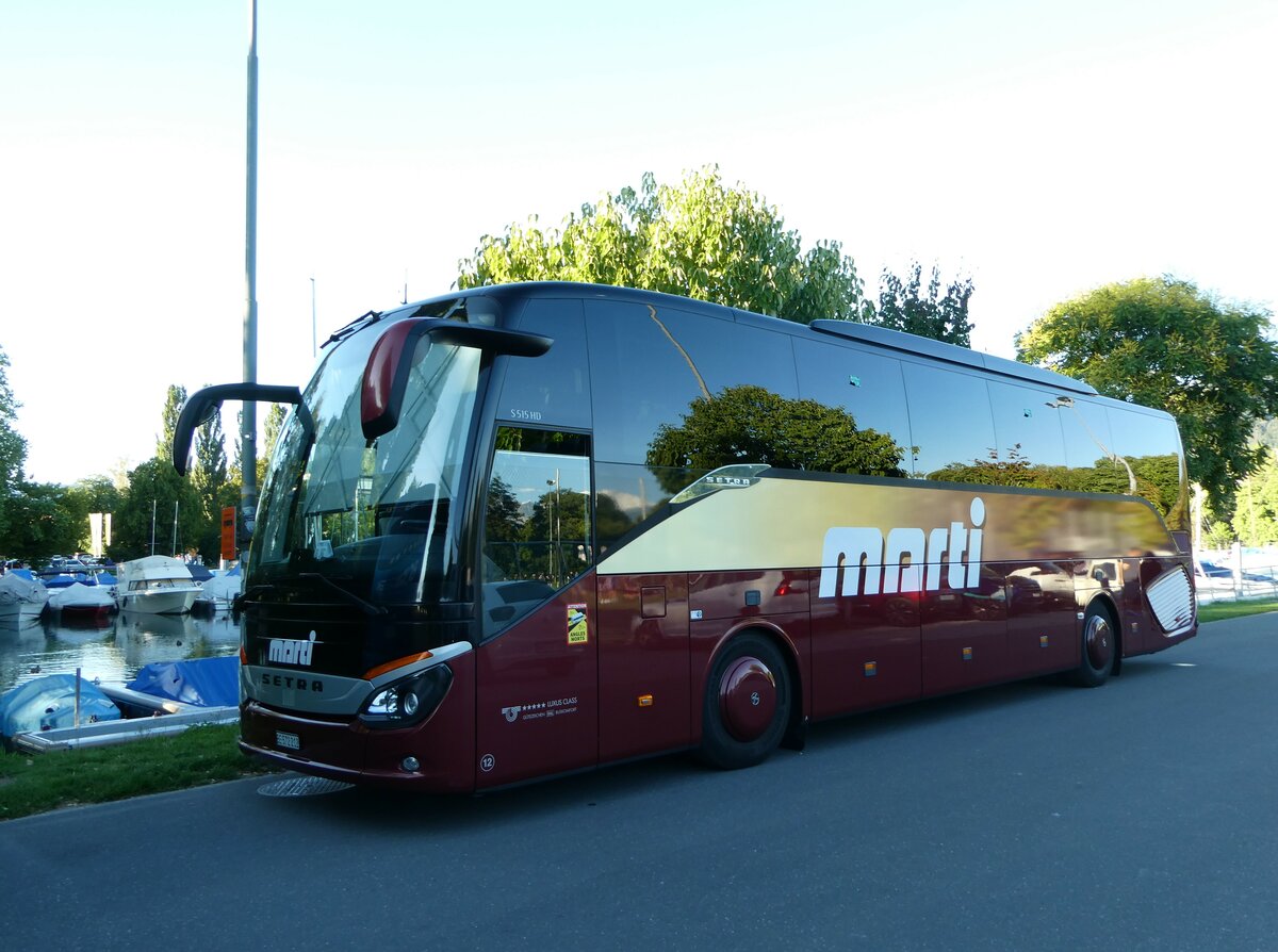 (253'099) - Marti, Kallnach - Nr. 12/BE 572'212 - Setra am 27. Juli 2023 in Thun, Strandbad