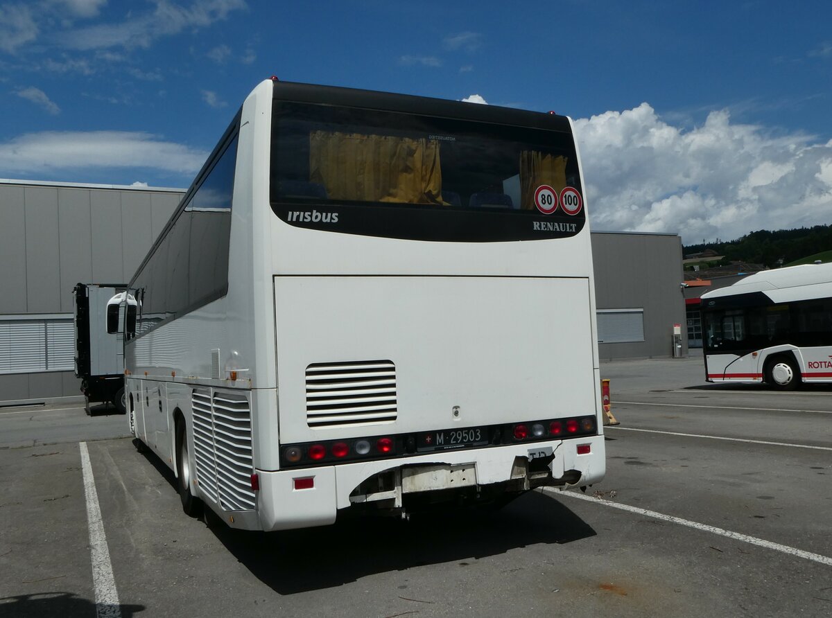 (253'124) - Schweizer Armee - M+29'503 - Irisbus am 29. Juli 2023 in Ruswil, Garage ARAG