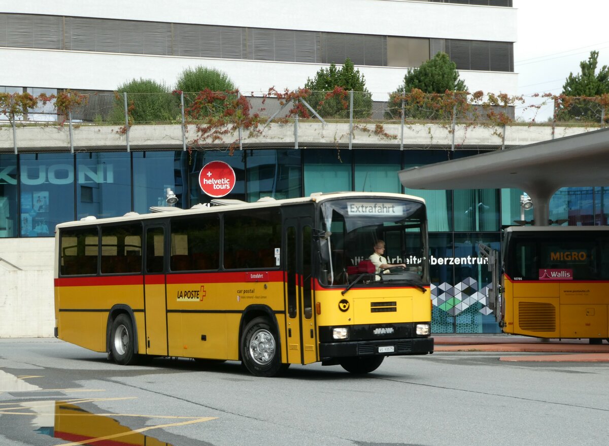 (253'177) - Oser, Brchen - VS 93'575 - NAW/Lauber (ex Epiney, Ayer PID 1076) am 30. Juli 2023 beim Bahnhof Visp