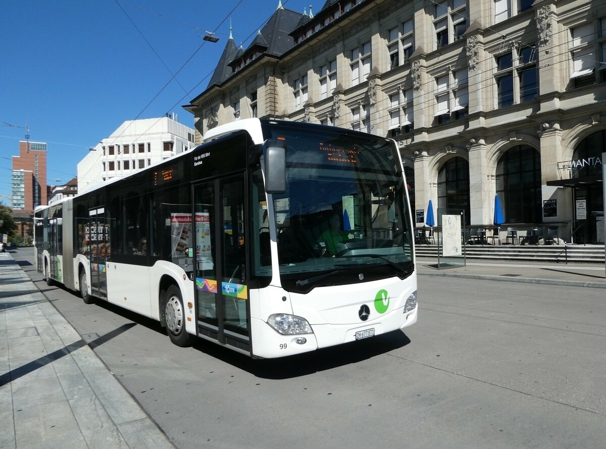 (253'371) - Welti-Furrer, Bassersdorf - Nr. 99/ZH 677'871 - Mercedes (ex Nr. 71) am 3. August 2023 beim Hauptbahnhof Winterthur