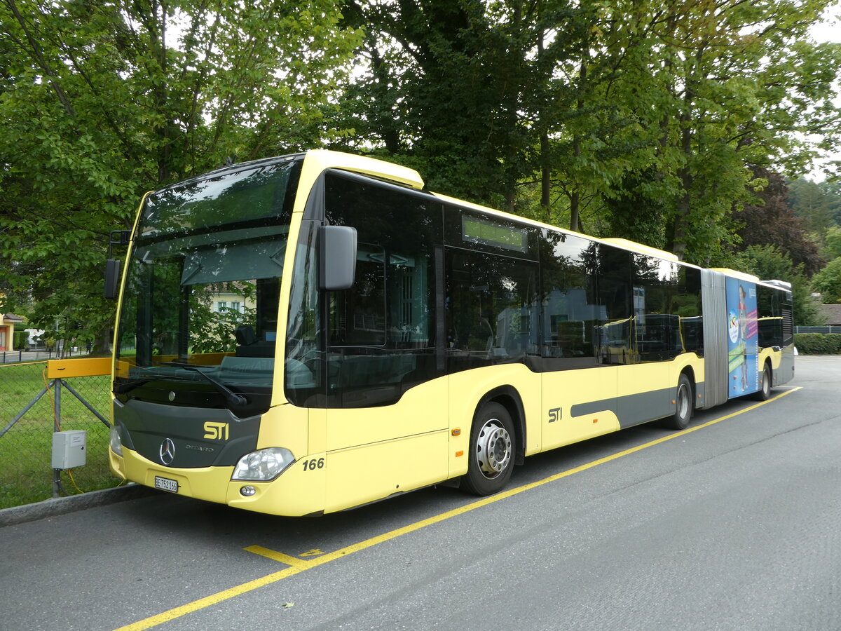 (253'530) - STI Thun - Nr. 166/BE 752'166 - Mercedes am 8. August 2023 bei der Schifflndte Thun