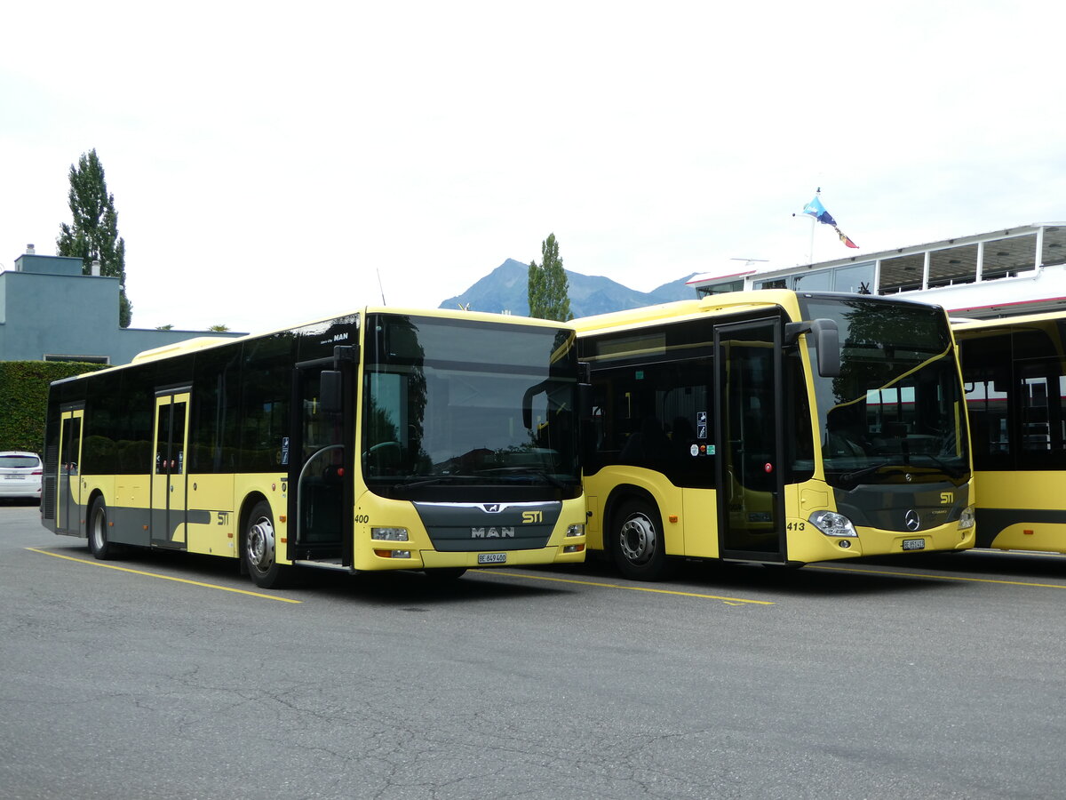 (253'532) - STI Thun - Nr. 400/BE 849'400 - MAN am 8. August 2023 bei der Schifflndte Thun