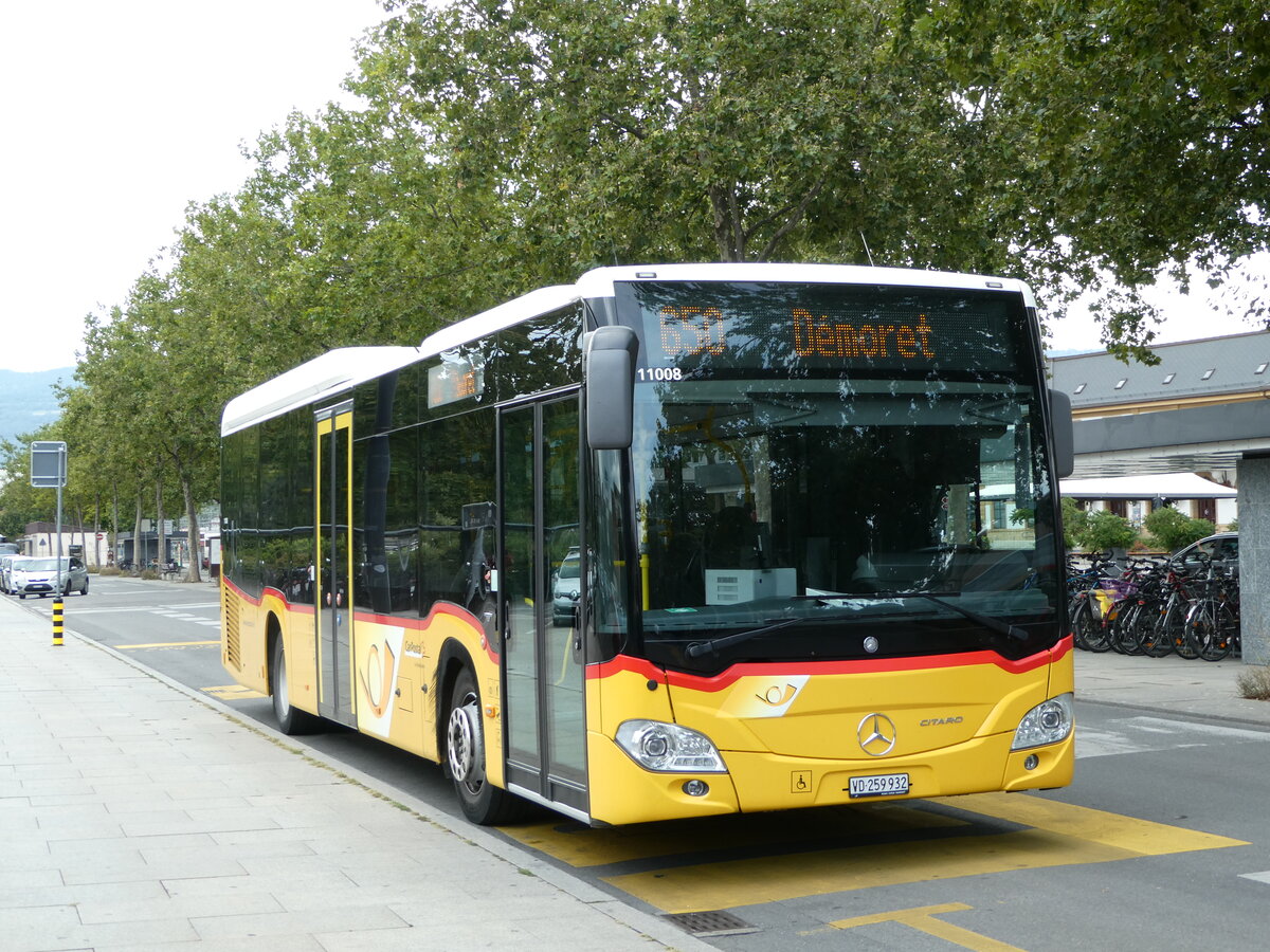 (253'750) - CarPostal Ouest - VD 259'932/PID 11'008 - Mercedes am 12. August 2023 beim Bahnhof Yverdon