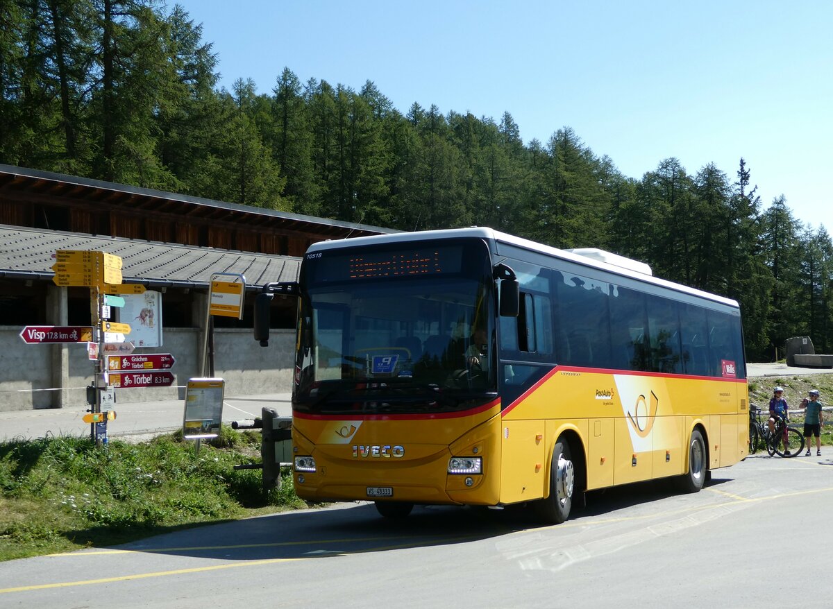 (253'828) - Autotour, Visp - VS 48'333/PID 10'518 - Iveco (ex VS 455'577) am 15. August 2023 auf der Moosalp