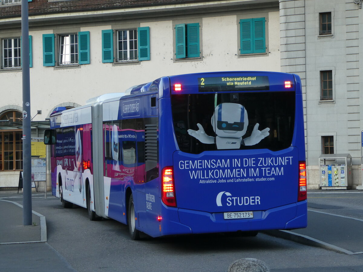 (253'893) - STI Thun - Nr. 173/BE 752'173 - Mercedes am 19. August 2023 beim Bahnhof Thun