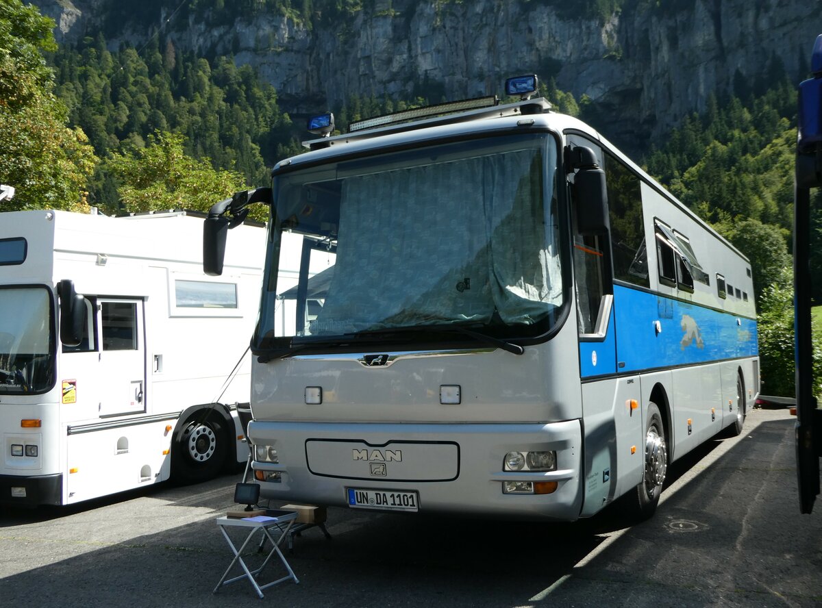 (253'957) - Aus Deutschland: Dahnel, Holzwickode - UN-DA 1101 - MAN am 19. August 2023 in Hoch-Ybrig, Talstation Weglosen