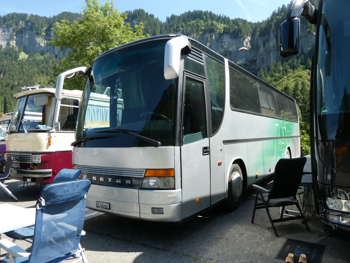 (254'011) - Salvisberg, Alterswil - FR 126'666 - Setra am 19. August 2023 in Hoch-Ybrig, Talstation Weglosen