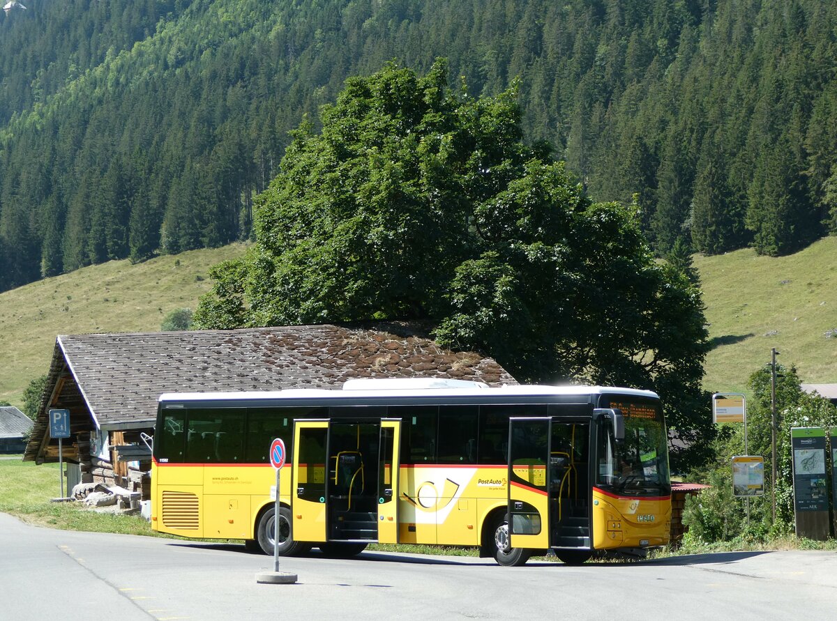 (254'122) - Spring, Schwenden - BE 26'672/PID 11'592 - Iveco am 22. August 2023 in Grimmialp, Hotel Spillgerten