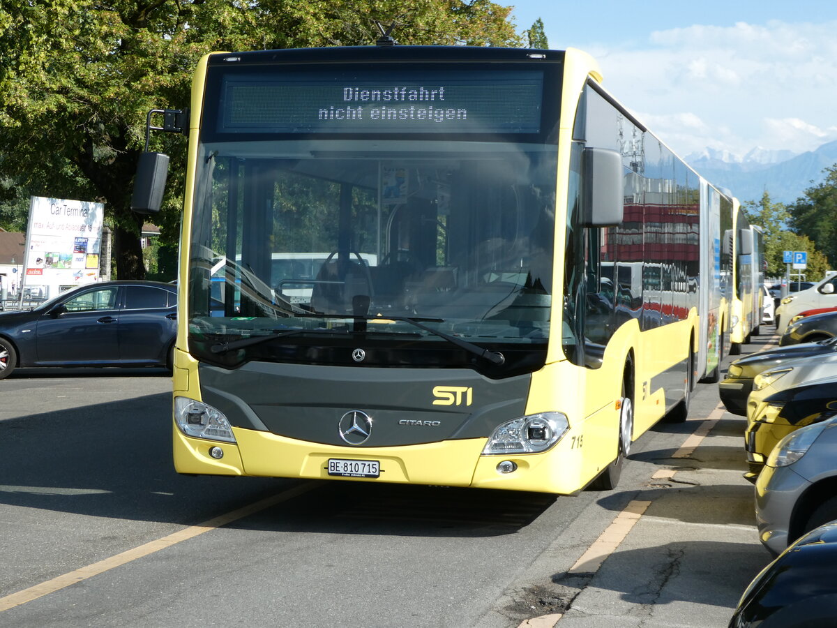 (254'244) - STI Thun - Nr. 715/BE 810'715 - Mercedes am 25. August 2023 in Thun, CarTerminal