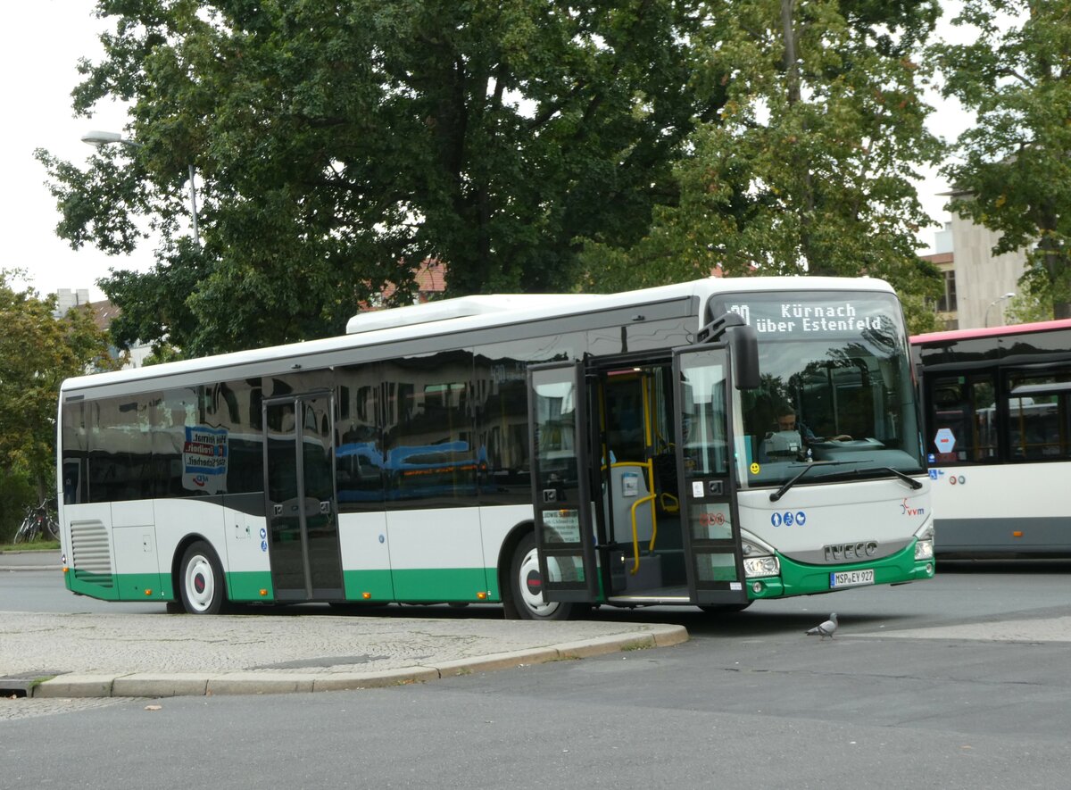 (254'357) - Schraud, Arnstein - MSP-EY 927 - Iveco am 29. August 2023 beim Bahnhof Wrzburg