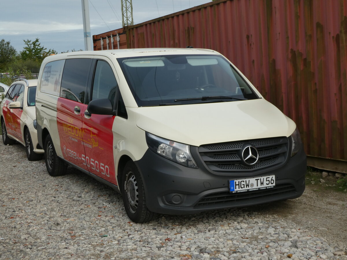 (254'396) - Wedow, Greifswald - HGW-TW 56 - Mercedes am 30. August 2023 in Greifswald, City Autobobile