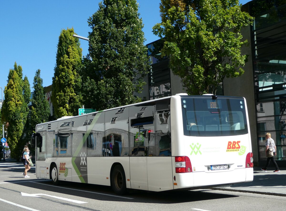 (254'773) - BBS Brandner, Krumbach - MN-DP 62 - MAN am 4. September 2023 beim Bahnhof Memmingen