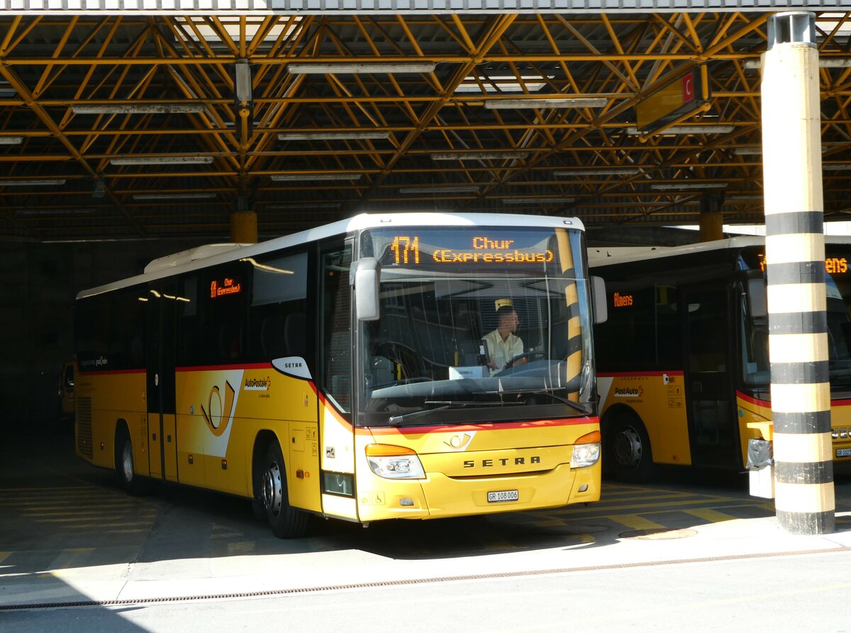 (254'902) - TpM, Mesocco - Nr. 6/GR 108'006/PID 10'182 - Setra am 8. September 2023 in Thusis, Postautostation