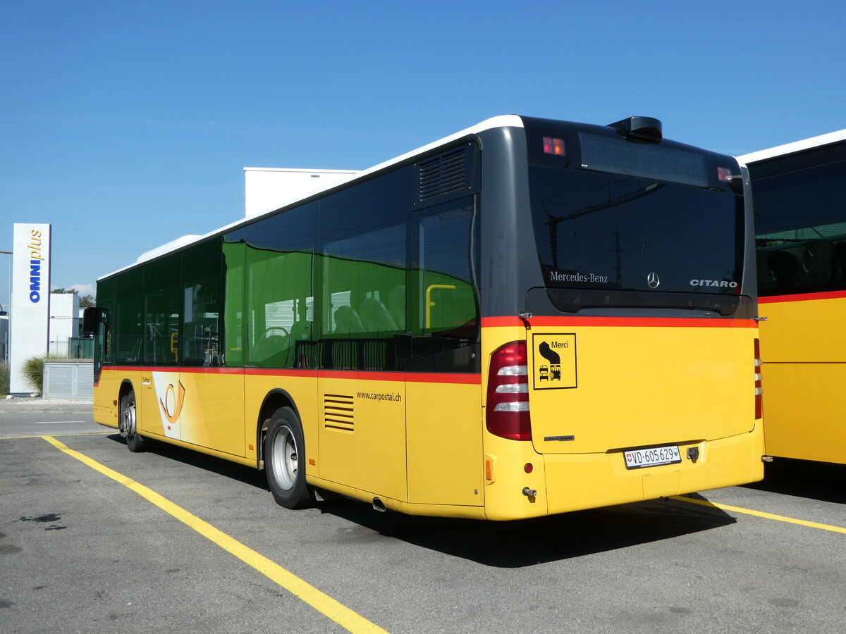 (255'016) - CarPostal Ouest - VD 605'629/PID 5508 - Mercedes (ex JU 61'876/ex Nr. 16) am 9. September 2023 in Kerzers, Interbus