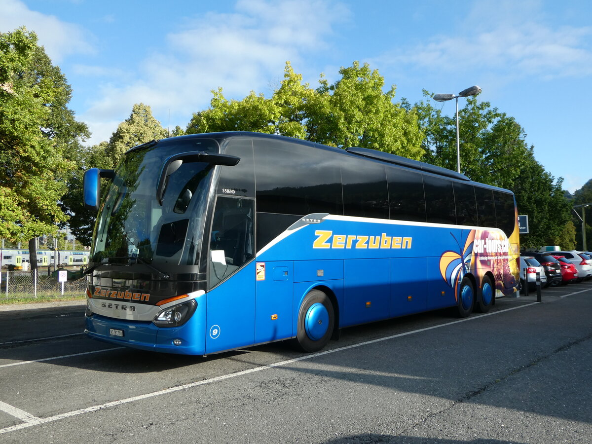 (255'175) - Zerzuben, Visp-Eyholz - Nr. 9/VS 81'718 - Setra am 14. September 2023 in Thun, Seestrasse